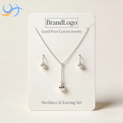 Custom Brand High Quality Jewelry Packaging & Display Card Multi Style Jewelry Earring Necklace Card With LOGO
