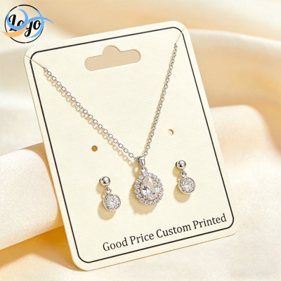 Custom Logo Luxury Ring Necklace Pouch Jewelry Packaging Bracelet Jewellery Gift Package for Jewelry