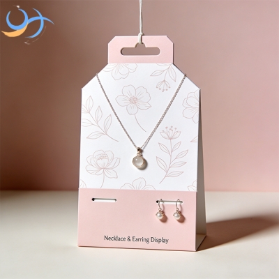 Wholesale Factory Custom Logo Luxury and High Quality Color Printing Jewelry Card and Necklace Card