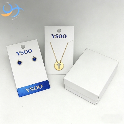 Minimalist Custom Trendy Brass Link Chain Hollow Cross Disc Necklace 18K Gold PVD Plated Gift